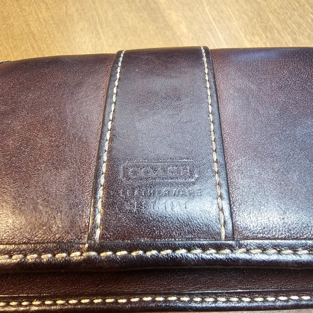 Coach Vintage Leather Key Chain Wallet Brown - Picture 2 of 8